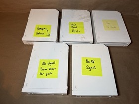 Lot Of 5 Nintendo Wii RVL-001 Consoles Only | AS IS FOR PARTS