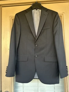 Abrigo deportivo de esmoquin Nestor 100 % lana con solapa de muesca negra NEGRO de VERA WANG 36R NUEVO SIN ETIQUETAS - Imagen 1 de 13