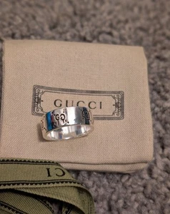 Gucci Ring Sterling Silver 925 Size 10. Unisex - Picture 1 of 8