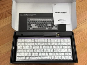 AULA Hero 84HE Wired Magnetic Hall Effect Gaming Keyboard RGB Light Box White - Picture 1 of 4