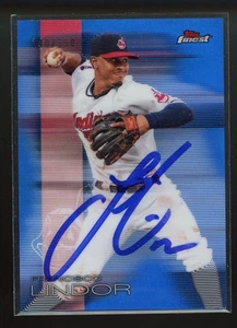 2016 Topps Finest FRANCISCO LINDOR Signed Card INDIANS autograph PROOF - Picture 1 of 2