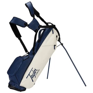 TaylorMade TM25 Heritage Logo FlexTech Carry Golf Stand Bag NEW 3-Way Navy Ivory - Picture 1 of 3