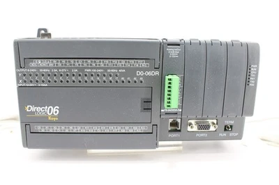 AutomationDirect D0-06-DR DL06 PLC | 20 entradas CC | 16 relés | 100-240 VAC  Foto 1 de 4