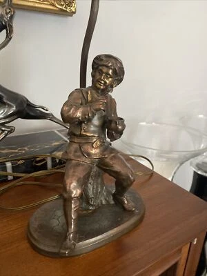 lampe de chevet ancienne Bronze - Photo 1/4