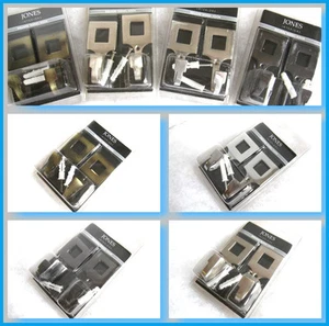 1 Paar Vorhang Krawattenhaken Square Jones Interieur Krawatte Rücken Wandhaken - Bild 1 von 5