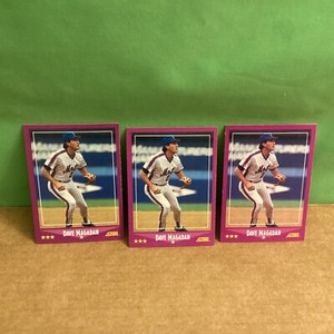 DAVE MAGADAN, New York Mets, Three 1988 Score cards #41