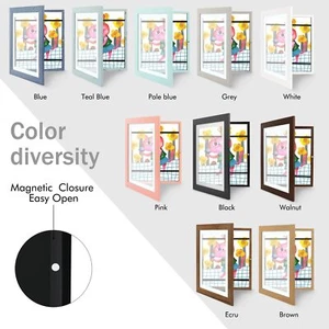 Kids Art Frames Front-Opening Great for Kids Drawings, Artworks,10x12.5 (Black 2 - Picture 1 of 8