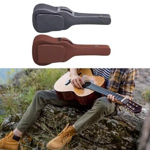 Guitar Bag Acoustic Guitar Gig Bag Thick Padding with Pocket for Accessories - Picture 1 of 11