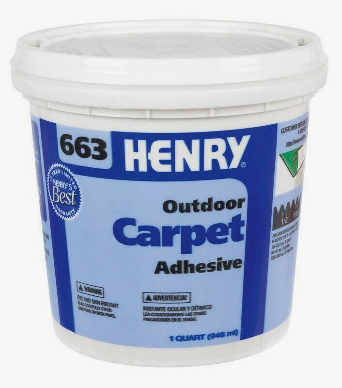 Henry 663 Outdoor 1 qt CARPET ADHESIVE High Strength Paste Water Resistant 12183 - Image 1 of 1