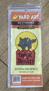 Vintage Yard Art - DIY - YA31016 Kitten On Fence - 32”x48” Yard Display Pattern - Picture 1 of 4