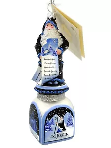 Patricia Breen Ornament Checking it Twice Russian Sojourn Christmas Santa Claus - Picture 1 of 7