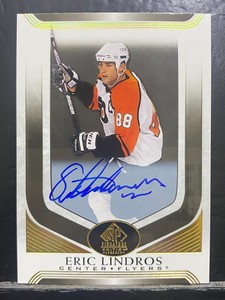 2020-21 SP Signatures Edition Legends #318 Eric Lindros Gold Spectrum Foil Auto