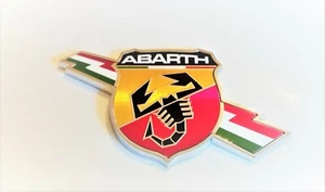 NEW GENUINE Abarth Fiat 124 Spider RH Front Wing Fender Badge Emblem 6000621187 - Picture 1 of 2