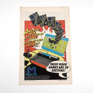 1982 M Network Mattel Atari VCS Sears Video Arcade Print Ad - Picture 1 of 5