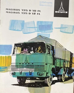 PROSPEKT MAGIRUS DEUTZ -MAGIRUS 135D10/ 12FLMIT 2 BEILAGEN  -NR:250/2-73-3.66A - Bild 1 von 3