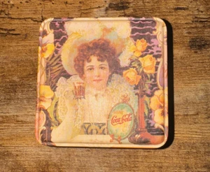 Vintage Coca Cola Victorian Style 3.5" Collectible Tin RARE FREE SHIPPING - Picture 1 of 20