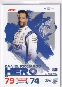 Topps F1 Turbo Attax 2024 Formule 1 No. 79 Daniel Ricciardo Héros - Picture 1 of 1