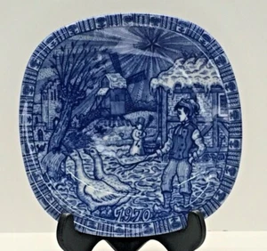 Vintage 1970 Julen Rorstrand Blue And White Annual Collectors Plate - Picture 1 of 3
