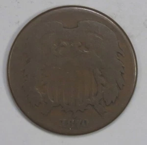 1870 Two Cent Piece - AG - Picture 1 of 2