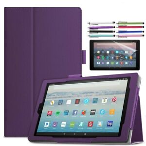 Folio Case Stand Cover for All-New Amazon Kindle Fire 7 HD 8 HD 10 Tablet Case