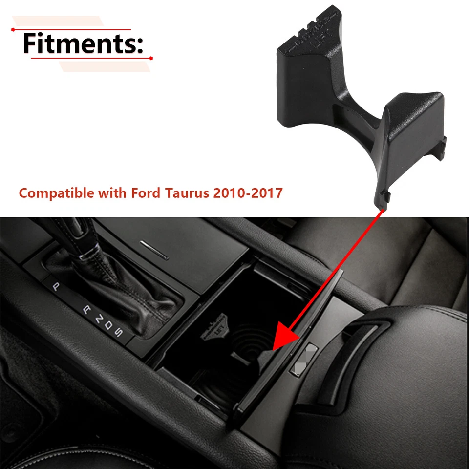 Cup Holder Divider Insert Center Console Black For 2010-2017 Ford Taurus New - Image 1 of 4