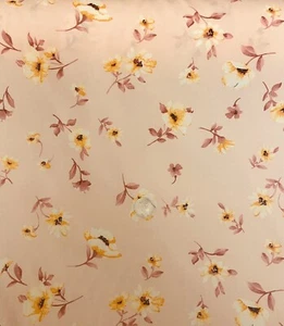 3 Metres Printed Soft Crepe Fabric For summer Dress/Skirt /Blouse/Display New ! - Picture 1 of 5