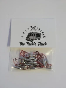 Red Sickle Tube Jig Heads - 25 pk - Picture 1 of 4