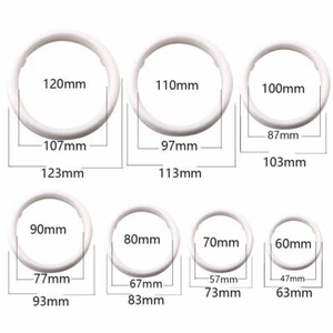 UK 60mm/70mm/80mm/90mm/100mm/110mm Car COB LED Angel Eyes Halo Ring Fog Lights - Picture 1 of 32