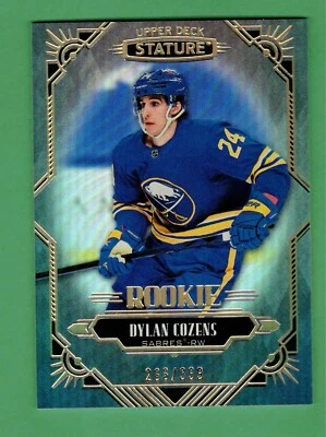 2020-21 UPPER DECK STATURE DYLAN COZENS ROOKIE RC 266/399 #135 SABRES - Image 1 of 2