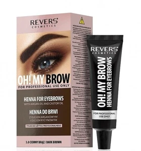 REVERS Cosmetics HENNA FOR EYEBROWS OH ! MY BROW 2.0 LIGHT BROWN with argan oil - Picture 1 of 10