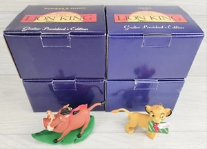 4 New Grolier Presidents Edition Disney Lion King Simba Pumba Christmas Ornament - Picture 1 of 6