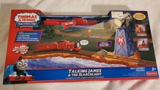 THOMAS AND FRIENDS TRACKMASTER TALKING JAMES & THE SEARCHLIGHT FREE SHIPPING NEW