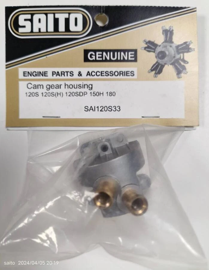 R/C Modelo Saito SAI120S33 Cam caixa de engrenagem aeronave saito peça de motor - Imagem 1 de 1