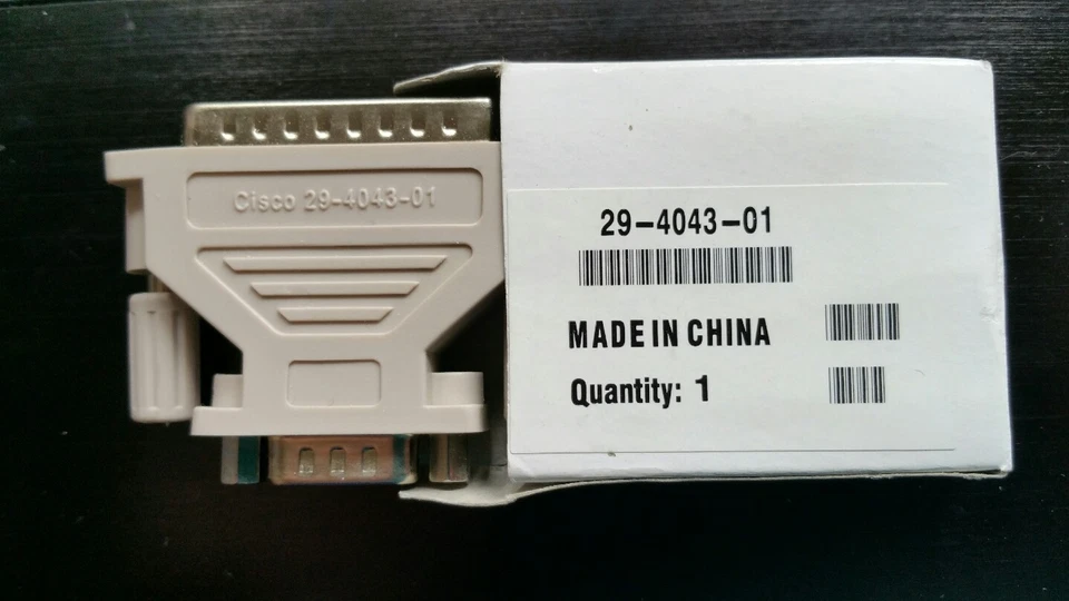 Cisco 29-4043-01 DB25M to DB9M Adapter - Image 1 of 1