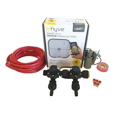 Orbit B-hyve WiFi Controller 4 Station-2x 13mmManifold Valves & Wire -FreeSensor - Image 1 of 4
