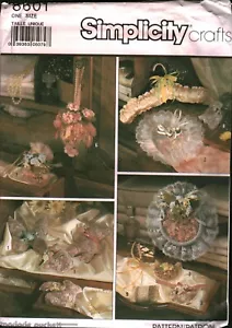 8601 Vintage Simplicity Sewing Pattern Craft Potpourri Sachets Hangars OOP Sew - Picture 1 of 2