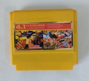 Vintage 4 in 1 tv game 60 pin famiclone cartridge (1994 year) dendy famicom 8bit - Picture 1 of 16