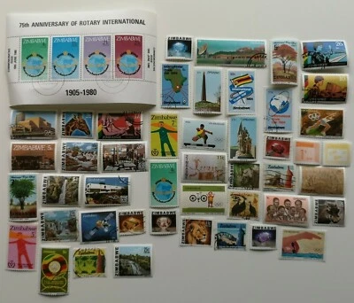Colección de estampillas de Zimbabue - 25 a 500 estampillas diferentes  Foto 1 de 2
