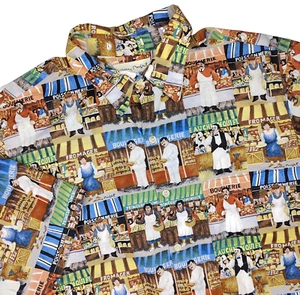 Vintage Reyn Spooner Size Medium Guy Buffet Chef Cocktail Button Front Shirt - Picture 1 of 6