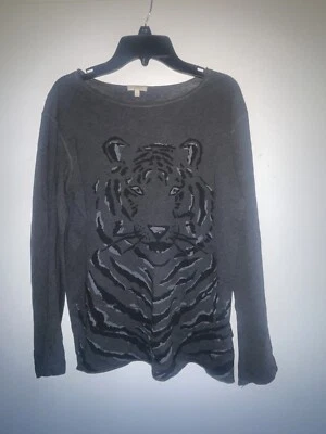 Gucci kids boys Grey Tiger print tee shirt Sz 10 - Image 1 of 4