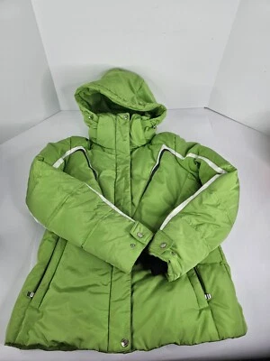 Abrigo de lluvia de invierno ZeroXposur talla M para mujer chaqueta con capucha verde cremallera completa Foto 1 de 4