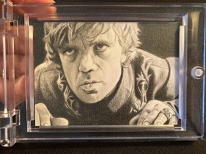 GAME OF THRONES GOT TYRION LANNISTER PETER DINKLAGE SKETCH CARD BILLINGHAM 1/1