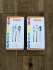 2 Children’s Cutlery Set 3pc By Thomas Fork Knife Spoon Utensils Stainless Steel