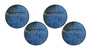 Harley-Davidson Blue Ceramic 4 Pack Coaster Set - Image 1 of 1
