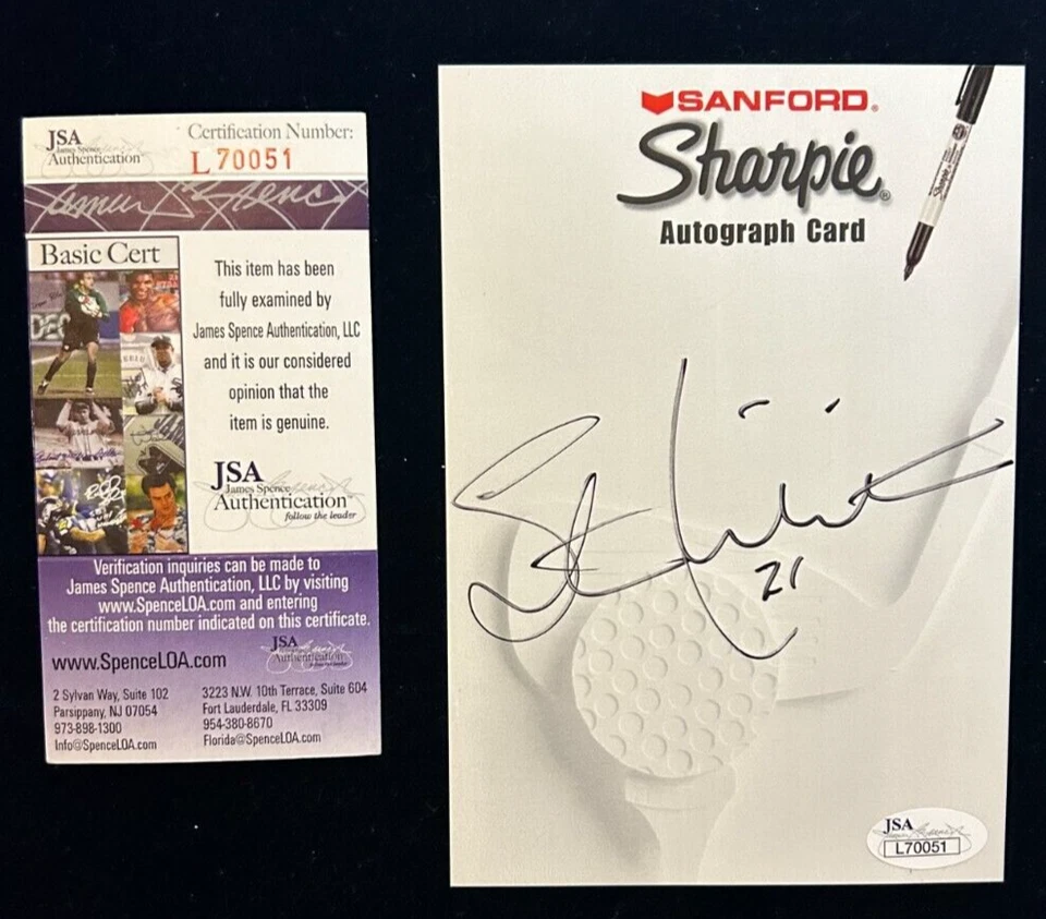 Tarjeta automática firmada por Stan Mikita autografiada 4,5 x 6,5 Sanford - Chicago Blackhawks Foto 1 de 1