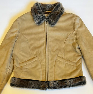 CRIPPLE CREEK - Women's Faux Suede Faux Fur Jacket  - X-Large - XL - Image 1 of 4