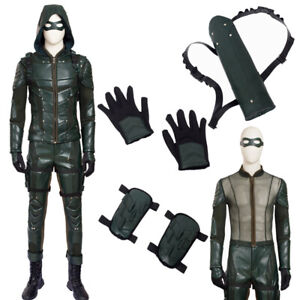 Hot Film Arrow 5 Oliver Cosplay Costume Halloween Suit Fighting Carnival Outfit 