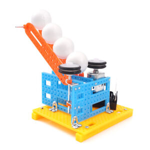 Automatic Serve Ball Robot DIY Kit Science Puzzle Toy School Educational Model