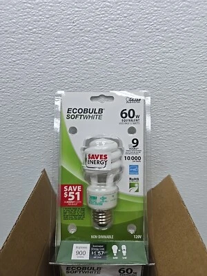 Feit Electric ECOBULB PLUS SOFTWHITE 60W Equivalent Uses 13W 6 Pack - Image 1 of 4