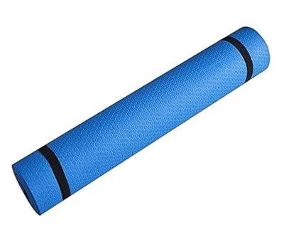 Yoga Mat Anti-skid Sports Fitness Yoga Mat 6MM Thick EVA Comfort Foam Blue - Image 1 of 2